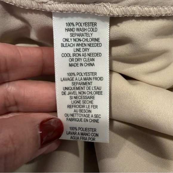 Alex Evenings Champagne Sequin Lace Chiffon Cape Sheath Dress size 6 - Picture 11 of 12